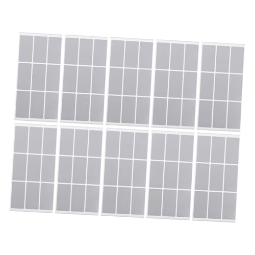 HOMSFOU 10 Blatt Kratzbeschichtung Rubbellose Selber Machen Lose Für Preise Abrubbeln Aufkleber Kratzen Rubbeletiketten Aufkleber Rubbelkarten-aufkleber Wischfolienbeschichtung Silver von HOMSFOU