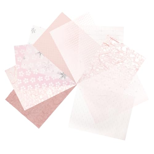 HOMSFOU 10 Blatt Strukturiertes Scrapbook Papier für Bastelprojekte Dekoratives Notizbuchpapier für Diy Alben und Kartenherstellung für Scrapbooking und Journaling von HOMSFOU