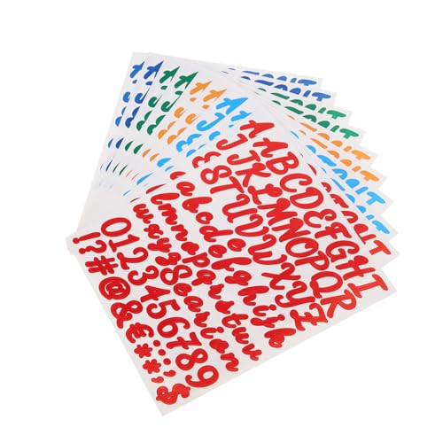 HOMSFOU 10 Blatt Teiliges Selbstklebende Vinyl Buchstaben und Zahlenaufkleber Handgeschriebene Blumenstil Wasserfest Ablösbar Diy Scrapbook und Laptop Dekoration Farblich Sortiert Rot HOMSFOU 10 Blatt Teiliges Selbstklebende Vinyl Buchstaben und Zahlenaufkleber Handgeschriebene Blumenstil Wasserfest Ablösbar Diy Scrapbook und Laptop Dekoration Farblich Sortiert Rot von HOMSFOU