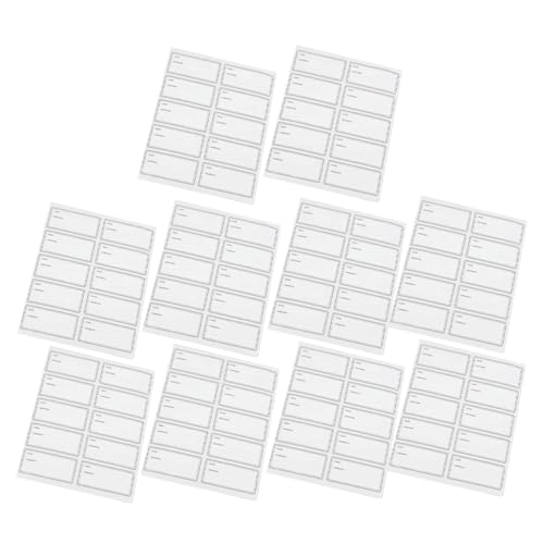 HOMSFOU 10 Blatt Wasserfeste Und Ölbeständige Etiketten Zur Verwendung Mit Etiketten Für Lebensmittel Wasserflaschenetiketten Lebensmitteletiketten Für Buffettische Wiederverwendbare HOMSFOU 10 Blatt Wasserfeste Und Ölbeständige Etiketten Zur Verwendung Mit Etiketten Für Lebensmittel Wasserflaschenetiketten Lebensmitteletiketten Für Buffettische Wiederverwendbare von HOMSFOU