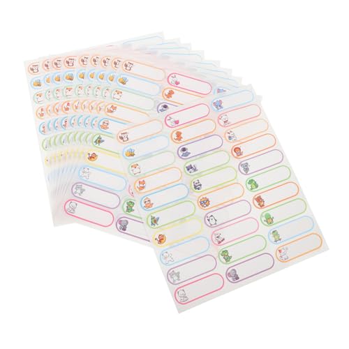 HOMSFOU 10 Blatt Wasserfester Namensaufkleber Nennen Sie Label -Aufkleber für die Schule Schullabels klein Aufkleber für Namensschilder Etiketten für Flaschen Papier HOMSFOU 10 Blatt Wasserfester Namensaufkleber Nennen Sie Label -Aufkleber für die Schule Schullabels klein Aufkleber für Namensschilder Etiketten für Flaschen Papier von HOMSFOU