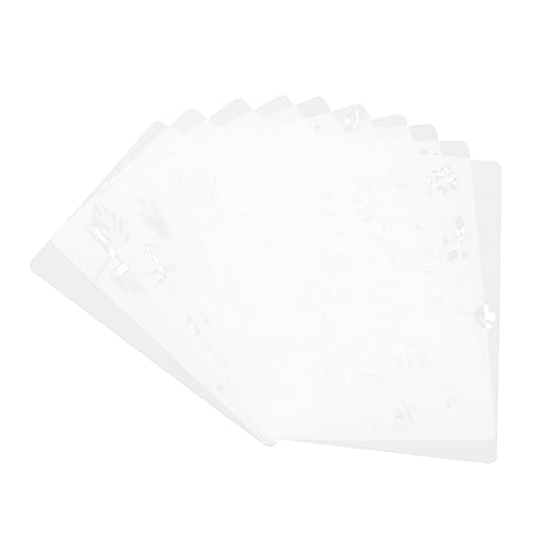 HOMSFOU 10 Blatt Wiederverwendbare Schablonen für Diy Bastelprojekte Teiliges Set mit Blumenmustern Geeignet für Scrapbooking und Kreative Malerei HOMSFOU 10 Blatt Wiederverwendbare Schablonen für Diy Bastelprojekte Teiliges Set mit Blumenmustern Geeignet für Scrapbooking und Kreative Malerei von HOMSFOU