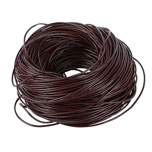 HOMSFOU 10 Kuhlädenseilzubehör Halskettenschnur Perlen Für Die Herstellung Von Armbändern Perlen Für Schmuckhersteller Zur Schmuckherstellung Kordel Für Halskette Rundes Lederband Kaffee HOMSFOU 10 Kuhlädenseilzubehör Halskettenschnur Perlen Für Die Herstellung Von Armbändern Perlen Für Schmuckhersteller Zur Schmuckherstellung Kordel Für Halskette Rundes Lederband Kaffee von HOMSFOU
