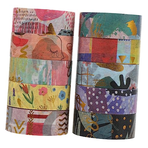 HOMSFOU 10 Rollen Dekorative Washi Tapes pro Rolle Geometrisches Design für Scrapbooking Diy Handwerk Planer und Geschenkverpackung Klebebänder für Kreative Projekte HOMSFOU 10 Rollen Dekorative Washi Tapes pro Rolle Geometrisches Design für Scrapbooking Diy Handwerk Planer und Geschenkverpackung Klebebänder für Kreative Projekte von HOMSFOU