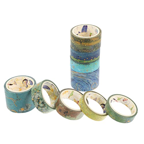 HOMSFOU 10 Rollen Goldstempelkleberaufkleber Sammelalbum Band Pastell Metallisch Scrapbooking Mit Goldprägung Bedruckte Klebebänder Handkontoaufkleber Diy -aufkleber Papier HOMSFOU 10 Rollen Goldstempelkleberaufkleber Sammelalbum Band Pastell Metallisch Scrapbooking Mit Goldprägung Bedruckte Klebebänder Handkontoaufkleber Diy -aufkleber Papier von HOMSFOU