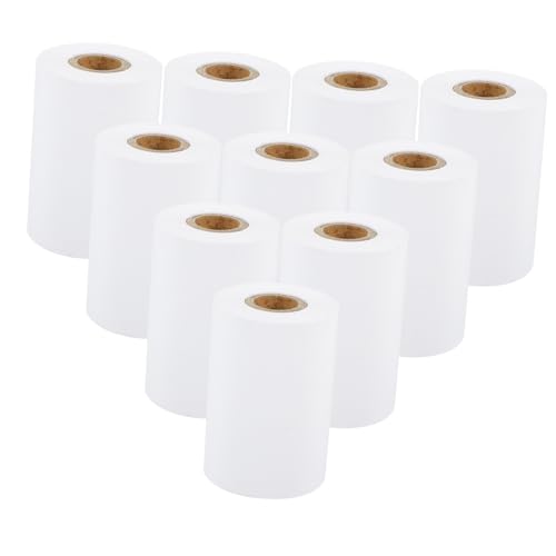 HOMSFOU 10 Rollen Thermopapier Quittungspapier Thermopapier Rollenpapier Für Drucker Thermodruckerpapier Thermodruckpapier Thermopapiere Kartenmaschine von HOMSFOU