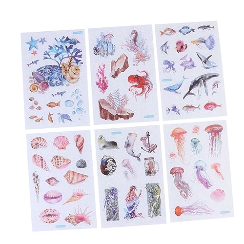 HOMSFOU 10 Sätze Handbuch-Aufkleber Aufkleber für Scrapbooking -Washi-Tape Tieraufkleber Aufkleber für Sammelalbum Washi -Aufkleber Scrapbook-Washi-Sticker Ozeanaufkleber HOMSFOU 10 Sätze Handbuch-Aufkleber Aufkleber für Scrapbooking -Washi-Tape Tieraufkleber Aufkleber für Sammelalbum Washi -Aufkleber Scrapbook-Washi-Sticker Ozeanaufkleber von HOMSFOU