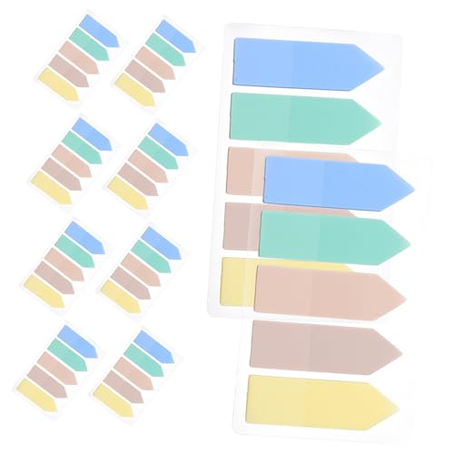 HOMSFOU 10 Sätze Klebe Index Tabs Pastellfarben Haftnotizen für Bücher Lesezeichen und Seitenmarkierungen Wiederverwendbar und Stark Haftend für Schule und Büro von HOMSFOU
