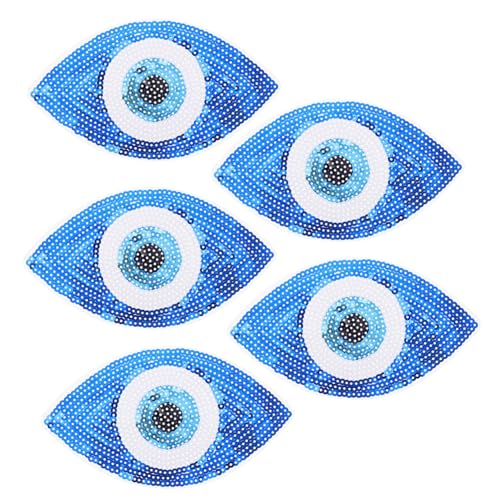 HOMSFOU 10 Sätze Teiliges Pailletten Aufnäher Für Kleidung Diy Applikationen Für Taschen Hüte Jeans Und Mehr Kreative Und Dekorative Stickerei Sicheres Und Langlebiges 5 Stück * 10 von HOMSFOU