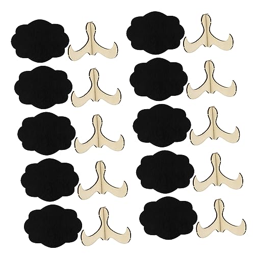 HOMSFOU 10 Sätze kleine Holztafel schwarze Staffelei Zeichen Mini-Tafelschilder Mini -Tafel Tafel für dekorative Tafeln Nachrichtentafel mit Ständer Schilder für Nachrichtentafeln hölzern HOMSFOU 10 Sätze kleine Holztafel schwarze Staffelei Zeichen Mini-Tafelschilder Mini -Tafel Tafel für dekorative Tafeln Nachrichtentafel mit Ständer Schilder für Nachrichtentafeln hölzern von HOMSFOU