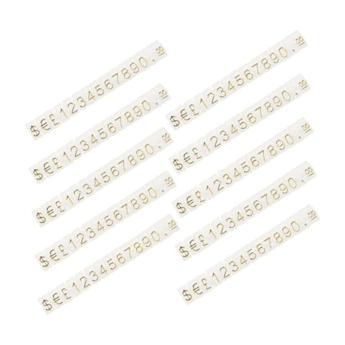 HOMSFOU 10 Saiten Preisetiketten Halter Transparent Einstellbare Preisschilder für Schmuck Lebensmittel Kleidung und Leicht Bruchsicher für Einzelhandel und Ausstellungen von HOMSFOU