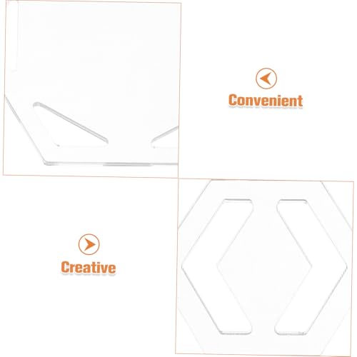 HOMSFOU 10 Stk Teiliges Hexagon Quilting Schablonen aus Transparentem Acryl Wiederverwendbare Patchwork Lineale für DIY Nähen Schneiden und Handarbeitsprojekte Vielseitig für Quilt und von HOMSFOU
