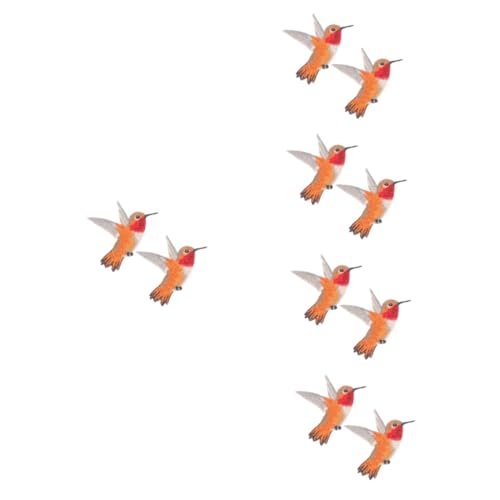 HOMSFOU 10 Stk Vogelpatches Aufbügelbar Symmetrische Hummingbird Applikationen für DIY Kleidung Jacken Jeans Bügelflicken zum Nähen und Reparieren von Textilien von HOMSFOU