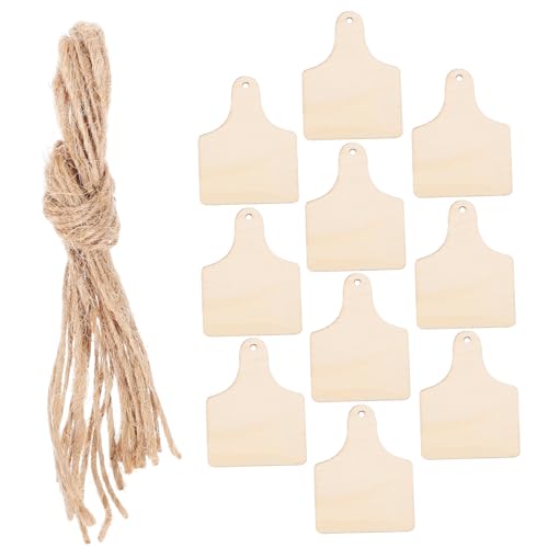 HOMSFOU 10 Stk. Unbemalte Holzanhänger mit Löchern für Diy Weihnachtsbaumdekoration Glatte Oberfläche zum Bemalen und Gestalten Breit HOMSFOU 10 Stk. Unbemalte Holzanhänger mit Löchern für Diy Weihnachtsbaumdekoration Glatte Oberfläche zum Bemalen und Gestalten Breit von HOMSFOU