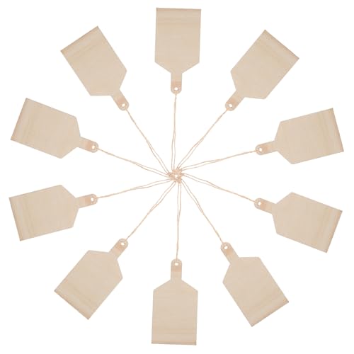 HOMSFOU 10 Stk. Unlackierte Holzanhänger mit Löchern Blanko Holz Tags für Weihnachtsbaum Dekoration und Diy Bastelprojekte Unbehandelte Holzplättchen für Kreative Gestaltung HOMSFOU 10 Stk. Unlackierte Holzanhänger mit Löchern Blanko Holz Tags für Weihnachtsbaum Dekoration und Diy Bastelprojekte Unbehandelte Holzplättchen für Kreative Gestaltung von HOMSFOU