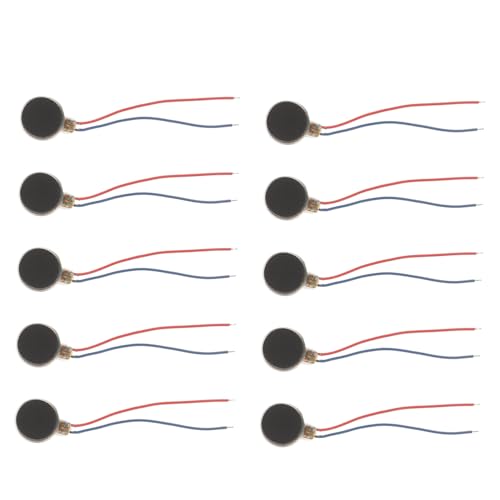 HOMSFOU 10 Stück 1 Dc Mikromotor Kit Ratschenauto Mini Drohnenmotor Flachknopfmotoren Turbine Elektrotreiber Kleinmotoren Spielzeugwischer Einstellbarer Gebläsemotor Getriebe von HOMSFOU