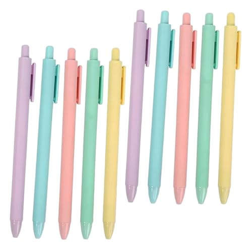HOMSFOU 10 Stück Automatischer Kugelschreiber gelstifte Studentenpresse Gelstift Stifte für Büroschilder Gelstift zum kreativen Testen Einfacher Gelschreiber für Studenten süße Stifte pp HOMSFOU 10 Stück Automatischer Kugelschreiber gelstifte Studentenpresse Gelstift Stifte für Büroschilder Gelstift zum kreativen Testen Einfacher Gelschreiber für Studenten süße Stifte pp von HOMSFOU