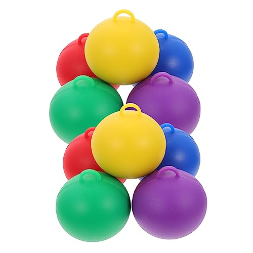 HOMSFOU 10 Stück Ballongewichtsblock Lila Ballon Blaue Luftballons Grüne Deko Kunststoff-Ballongewichte Tischdekoration Luftballons Gewichte Ballonständer Kits Zubehör von HOMSFOU