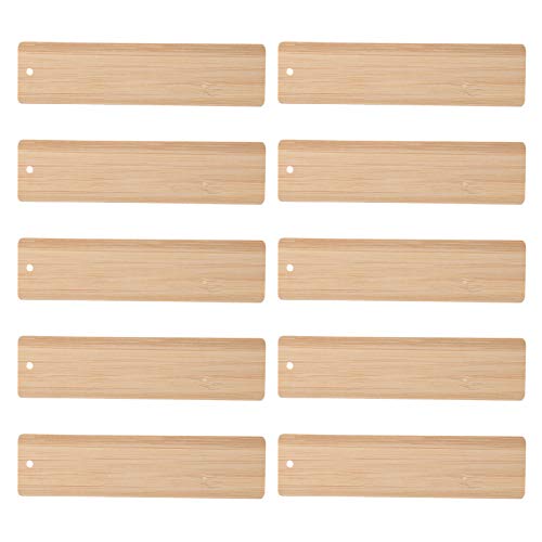 HOMSFOU 10 Stück Bambus Lesezeichen Blanko für Diy Bastelprojekte Ornamente für Hochzeiten Dekoration und Personalisierte HOMSFOU 10 Stück Bambus Lesezeichen Blanko für Diy Bastelprojekte Ornamente für Hochzeiten Dekoration und Personalisierte von HOMSFOU