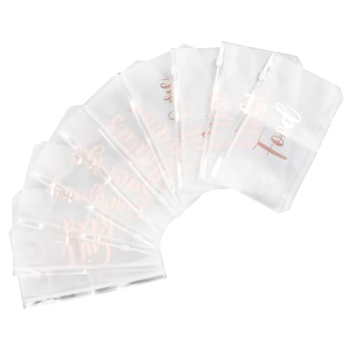 HOMSFOU 10 Stück Bargeld Budget Tasche Blatt Aktenhalter Banker Dokumentenordner Taschen Organisieren Ordnerhalter Ordnertaschen Taschenordner Transparente Ordnertasche Ordner von HOMSFOU