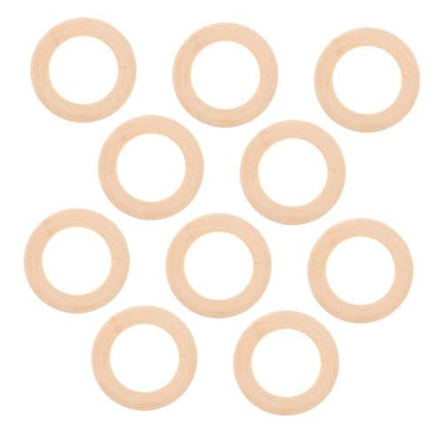 HOMSFOU 10 Stück Bastelring aus Holz handgemachtes DIY bemaltes Holz Sackleinen Serviettenringe Holzhandwerksvorräte Schichtholzkreis gestrickte Anhänger DIY-Ring Khaki HOMSFOU 10 Stück Bastelring aus Holz handgemachtes DIY bemaltes Holz Sackleinen Serviettenringe Holzhandwerksvorräte Schichtholzkreis gestrickte Anhänger DIY-Ring Khaki von HOMSFOU