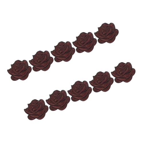 HOMSFOU 10 Stück Blumenstickstätte Applikationen Nähen Rosa Bügelflicken Jackenflicken Bestickter Rosenaufnäher Aufnäher Für Kleidung Rucksack-patches Kleidungsflicken Coffee Polyester HOMSFOU 10 Stück Blumenstickstätte Applikationen Nähen Rosa Bügelflicken Jackenflicken Bestickter Rosenaufnäher Aufnäher Für Kleidung Rucksack-patches Kleidungsflicken Coffee Polyester von HOMSFOU