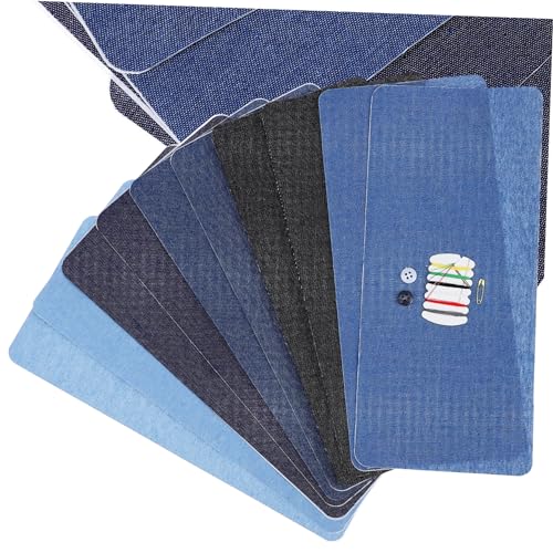 HOMSFOU 10 Stück Bügelfleck Aufnäher Für Jeans Verzierungen Selbstklebende Flicken Für Kleidung Der Patch Strass-patches Aufnähen Aufnäher Für Kleidung Blau Baumwolle HOMSFOU 10 Stück Bügelfleck Aufnäher Für Jeans Verzierungen Selbstklebende Flicken Für Kleidung Der Patch Strass-patches Aufnähen Aufnäher Für Kleidung Blau Baumwolle von HOMSFOU