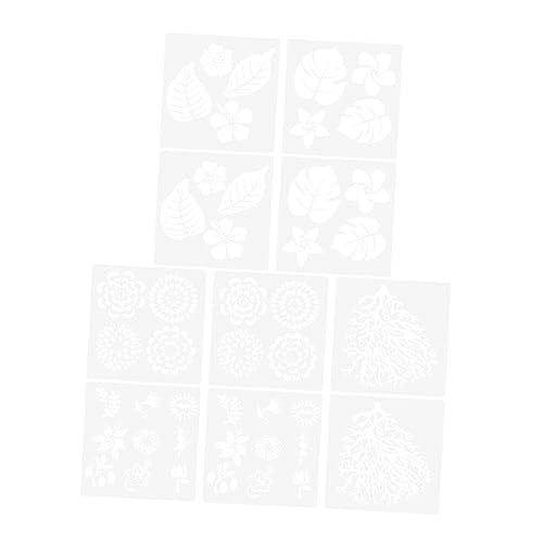 HOMSFOU 10 Stück Diy Malvorlagen Wiederverwendbare Schablonen für Scrapbooking Bastelprojekte und Kartenherstellung Langlebigem für Kreative Bastelideen von HOMSFOU