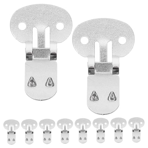 HOMSFOU 10 Stück Edelstahl-Schuhs chnalle Wohnung Damen Nähen klein abnehmbar Schuhschnallen für flache Schuhe dekorative Schuhklemmen Schuhclips Rostfreier Stahl Silver von HOMSFOU