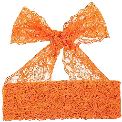HOMSFOU 10 Stück Elastisches Spitzenband für Diy Kleidung Dekoration und Bastelarbeiten Hochwertige Stoffspitze Orange für Kreative Projekte von HOMSFOU