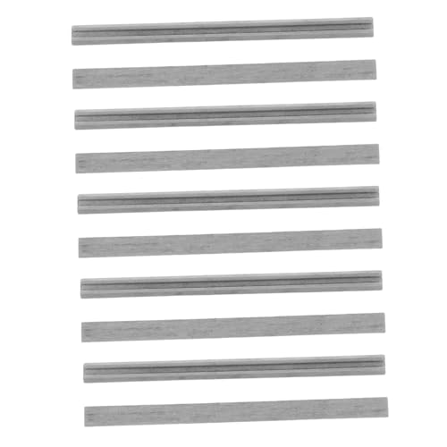 HOMSFOU 10 Stück Elektrische Planerklinge Manuelle Planing Blade Handplanteile Hobelblätter Für Holzhobel Hobelklingen -teile Elektrische Werkzeugplaner Blade Handhoblerblade Silber Stahl von HOMSFOU