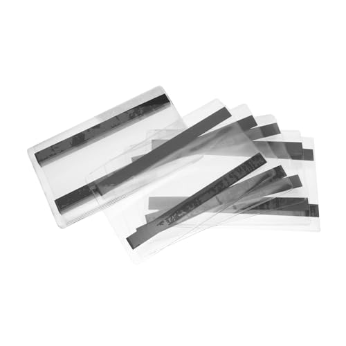 HOMSFOU 10 Stück Etiketten Taschenanhänger Magnetischer Schilderhalter Kleiner Palettenregal Schilderhalter Sozialversicherungskartenschutz Magnetischer Etikettenhalter Magnetischer von HOMSFOU