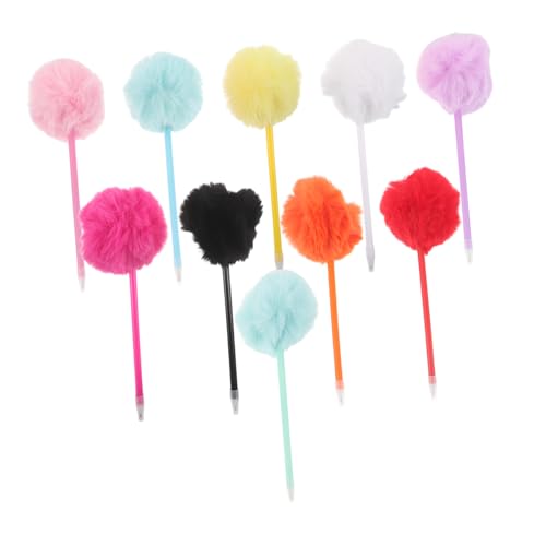 HOMSFOU 10 Stück Flauschige Pompon Kugelschreiber Kuschelige Kawaii Schreibstifte für Mädchen Weiche Plüschkugel Stifte Kreative Schul und Bürobedarf Geschenkidee HOMSFOU 10 Stück Flauschige Pompon Kugelschreiber Kuschelige Kawaii Schreibstifte für Mädchen Weiche Plüschkugel Stifte Kreative Schul und Bürobedarf Geschenkidee von HOMSFOU