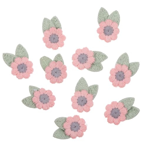 HOMSFOU 10 Stück Gestickte Blumenzubehör Blumen- Aufkleber zum Aufnähen Stickerei bunt Verzierungen Flecken Aufnäher für Blumenkleidung Flicken aufnähen Stickaufnäher aufnähen Stoff Rosa HOMSFOU 10 Stück Gestickte Blumenzubehör Blumen- Aufkleber zum Aufnähen Stickerei bunt Verzierungen Flecken Aufnäher für Blumenkleidung Flicken aufnähen Stickaufnäher aufnähen Stoff Rosa von HOMSFOU
