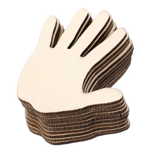 HOMSFOU 10 Stück Handförmige Holzscheiben Unbehandelte DIY Holzplatten zum Bemalen Basteln und Gravieren Natürliche Holzdeko für Party Schule und Kreative Handwerksprojekte HOMSFOU 10 Stück Handförmige Holzscheiben Unbehandelte DIY Holzplatten zum Bemalen Basteln und Gravieren Natürliche Holzdeko für Party Schule und Kreative Handwerksprojekte von HOMSFOU