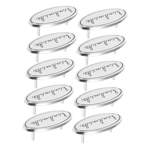 HOMSFOU 10 Stück Handgemachte Metalletiketten Oval Zinklegierung Tags mit Unterlegscheiben für Diy Bastelarbeiten Taschen Kleidung und Schuhe Praktisch und HOMSFOU 10 Stück Handgemachte Metalletiketten Oval Zinklegierung Tags mit Unterlegscheiben für Diy Bastelarbeiten Taschen Kleidung und Schuhe Praktisch und von HOMSFOU