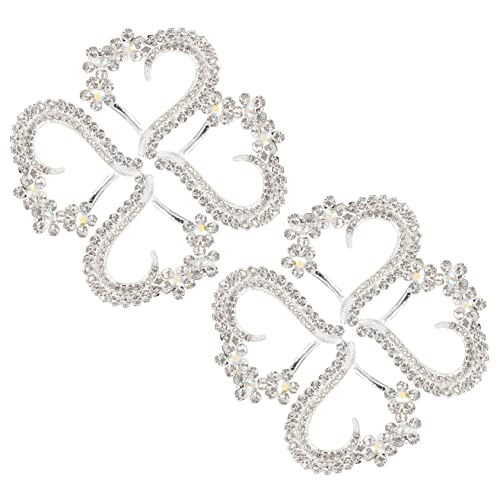 HOMSFOU 10 Stück Herzförmiges Strass Applikation Teiliges Dekorative Aufnäher für Kleidung Taschen und Diy Projekte Funkelnde Details für Eleganten Stil von HOMSFOU