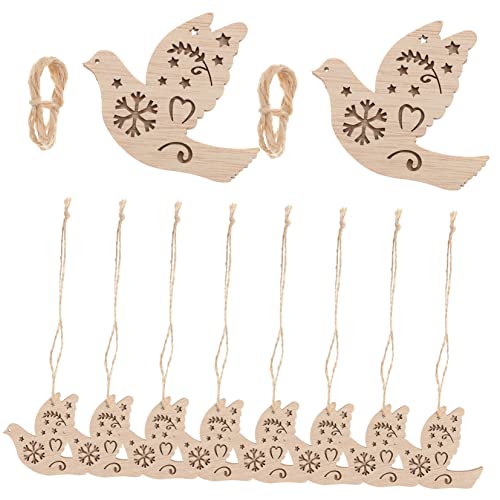 HOMSFOU 10 Stück Holz Anhänger Wohnkultur Rohlinge Basteln Hartholz Weihnachten Leerzeichen Christbaumschmuck Dekorationen Handwerkliche Verzierungen Holzornamente Holzhandwerk Hanfseil HOMSFOU 10 Stück Holz Anhänger Wohnkultur Rohlinge Basteln Hartholz Weihnachten Leerzeichen Christbaumschmuck Dekorationen Handwerkliche Verzierungen Holzornamente Holzhandwerk Hanfseil von HOMSFOU