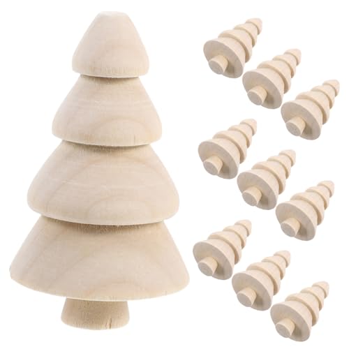 HOMSFOU 10 Stück Holz-weihnachtsbäume Unbearbeitete Mini-holzfiguren für DIY Weihnachtsdeko Familienbasteln Tischdekoration Vielseitige Holzscheiben Kreative Geschenkidee HOMSFOU 10 Stück Holz-weihnachtsbäume Unbearbeitete Mini-holzfiguren für DIY Weihnachtsdeko Familienbasteln Tischdekoration Vielseitige Holzscheiben Kreative Geschenkidee von HOMSFOU