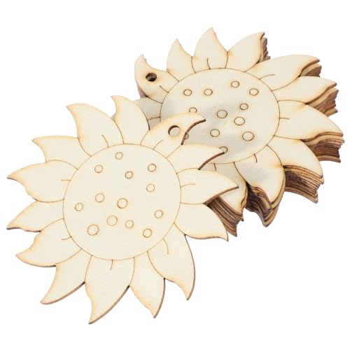 HOMSFOU 10 Stück Holzblumen Holzschneiden Diy Bastelmaterialien für Ungeschliffene Holzfiguren Dekorieren für Projekte und HOMSFOU 10 Stück Holzblumen Holzschneiden Diy Bastelmaterialien für Ungeschliffene Holzfiguren Dekorieren für Projekte und von HOMSFOU