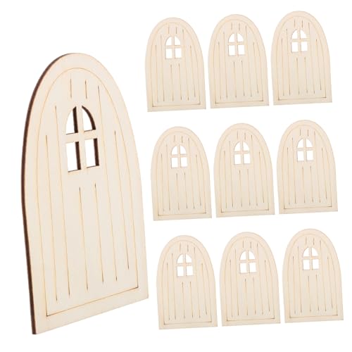 HOMSFOU 10 Stück Holzelf -tür Mini Feen Winzig Kind Lackierbar Türen Für Schrullig Unbemalt Handwerk Klein Party Drinnen Zwerge Weihnachtself Tür Holzbretter Fee-kit Beige HOMSFOU 10 Stück Holzelf -tür Mini Feen Winzig Kind Lackierbar Türen Für Schrullig Unbemalt Handwerk Klein Party Drinnen Zwerge Weihnachtself Tür Holzbretter Fee-kit Beige von HOMSFOU