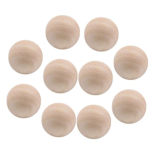 HOMSFOU 10 Stück Holzperlen ohne Natürliche Lotus Holz Diy Bastelmaterialien für Schmuck und Projekte für Bastelenthusiasten von HOMSFOU