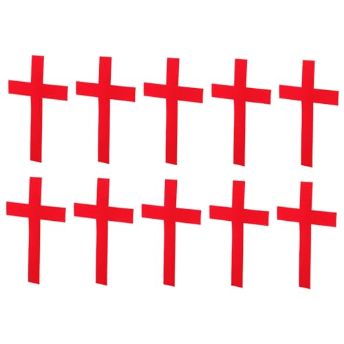HOMSFOU 10 Stück Kreuz-wandaufkleber Kruzifix Wandgemälde Zitieren Groß Gemeinschaft Aufkleber Für Die Wand Kreuzen Katholisch Ornamente Dekoration Rot Beflocktes Tuch HOMSFOU 10 Stück Kreuz-wandaufkleber Kruzifix Wandgemälde Zitieren Groß Gemeinschaft Aufkleber Für Die Wand Kreuzen Katholisch Ornamente Dekoration Rot Beflocktes Tuch von HOMSFOU