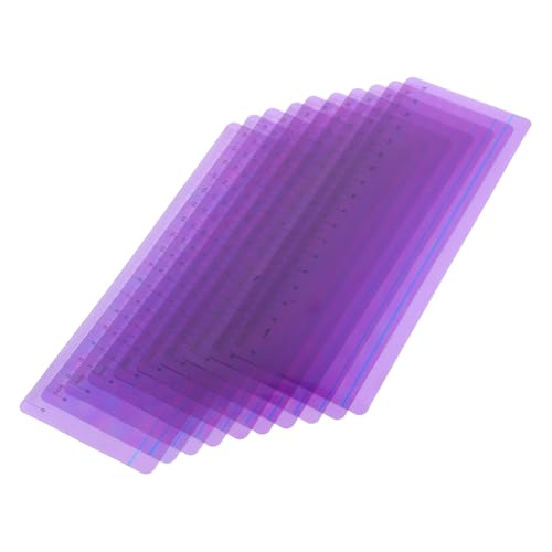 HOMSFOU 10 Stück Lesezeichen lesen Leselineal Lesetipps für Markierungsstreifen zum Lesen Lesezeichen Briefpapier Lesezeichen zum Lesen das Haustier Violett von HOMSFOU