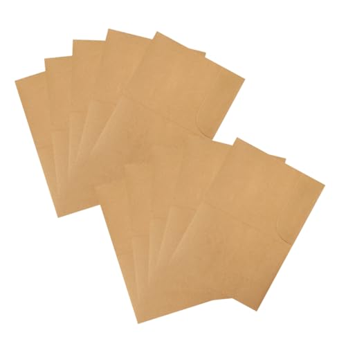HOMSFOU 10 Stück Mappe Inhaber Taschenordner Dokumentdateiordner Aufbewahrungsumschläge Portfolio-Ordner Unterlagen aktenordner Papierordner Ordner aus Kraftpapier Ordner aus Papier Khaki von HOMSFOU