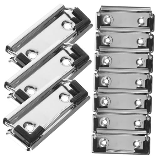 HOMSFOU 10 Stück Montierbare Metallklemmen für Klemmbretter Robuste Clips für Dokumente Notizen und Fotos für Schule Büro und Diy Projekte von HOMSFOU