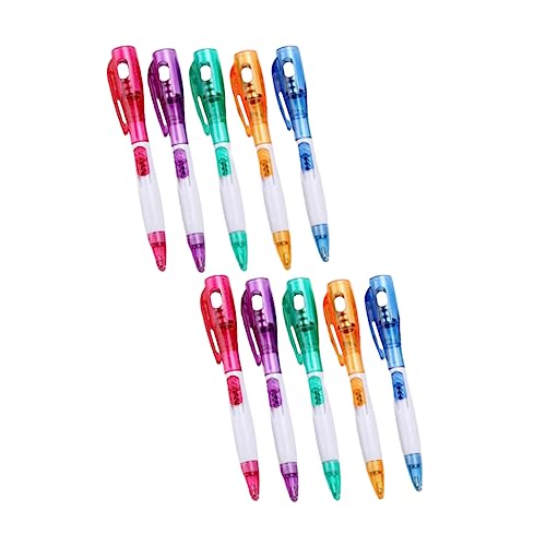 HOMSFOU 10 Stück Multifunktionale Kugelschreiber mit Licht Set Bunte Designs für Büro Schule und Zuhause Rutschfester Griff Angenehmes für Männer und Frauen HOMSFOU 10 Stück Multifunktionale Kugelschreiber mit Licht Set Bunte Designs für Büro Schule und Zuhause Rutschfester Griff Angenehmes für Männer und Frauen von HOMSFOU