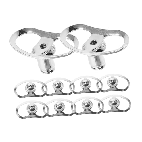 HOMSFOU 10 Stück Ohrstöpsel Aus Schweinenase Ohrring-verschluss, Hängende Ohren Ohrringheber Hinten Ohrring-rückenheber Schwere Ohrringunterstützung Ohrring-stützheber Kupfer Silver von HOMSFOU