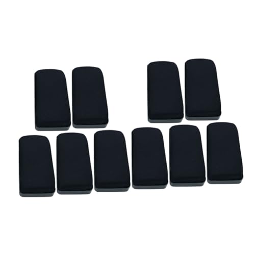 HOMSFOU 10 Stück Radiergummi Wischen Trocken Abwischbarer Marker-radierer Whiteboard-reiniger Whiteboard-radierer Trocken Abwischbar Trocken Abwischbarer Reiniger Black Plastik von HOMSFOU