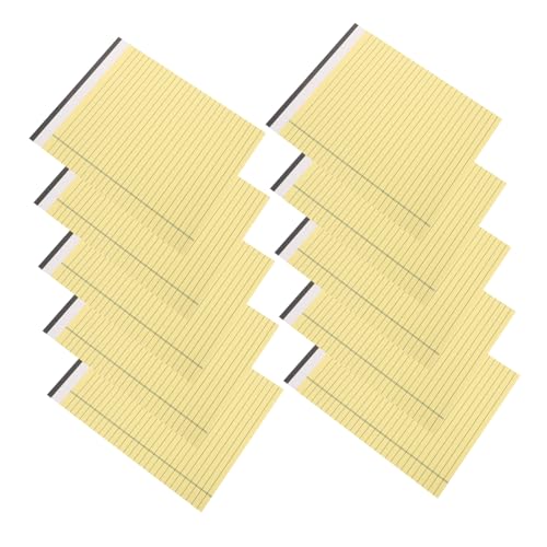 HOMSFOU 10 Stück Rechtlicher Notizblock Schreibtafel Gefüttert Schulmaterial Notizbilder Mini-notizblöcke Student Business Notebook Büro Schule Schreibwaren Hochschulbüro Gelb Papier HOMSFOU 10 Stück Rechtlicher Notizblock Schreibtafel Gefüttert Schulmaterial Notizbilder Mini-notizblöcke Student Business Notebook Büro Schule Schreibwaren Hochschulbüro Gelb Papier von HOMSFOU
